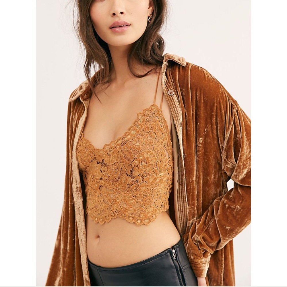 FREE PEOPLE INTIMATELY BRONZE CELINE BRALETTE - Picture 4 of 13